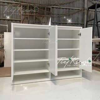 Tủ giày cửa mở trắng ngang 90cm Nội Thất Tiết Kiệm 001