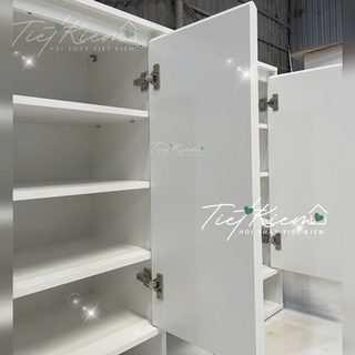 Tủ giày cửa mở trắng ngang 90cm Nội Thất Tiết Kiệm 001