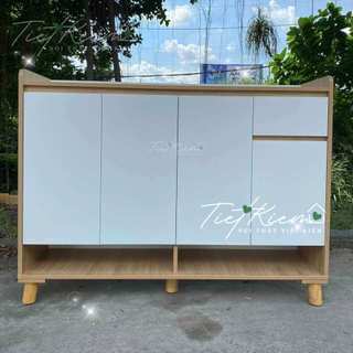 Tủ giày cửa mở vân gỗ đậm N90cm TG8503