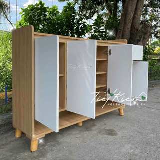 Tủ giày cửa mở vân gỗ đậm N90cm TG8503