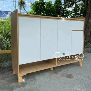 Tủ giày cửa mở vân gỗ đậm N90cm TG8503
