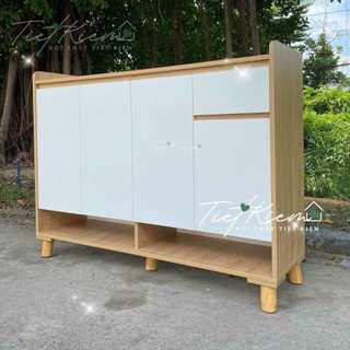 Tủ giày cửa mở vân gỗ đậm N90cm TG8503