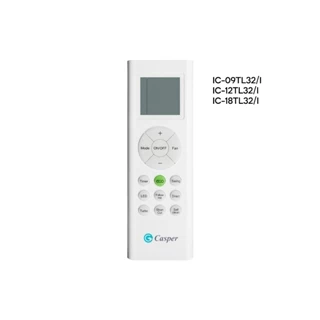 Điều khiển/ Remote Máy lạnh/ Điều hòa Casper - Dùng cho IC-09TL32/ IC-12TL32/ IC-18TL32 - Bảo hành 1 năm