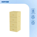 Tủ lắp ghép MatsuLock 4 ngăn DUY TÂN nhựa PP/ABS, 4 hộc tủ tháo lắp linh hoạt, tủ quần áo đa năng, tiện lợi — ảnh 7