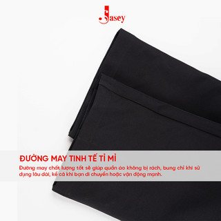 Quần dài nam  JASEY, quần thun nam  dáng suông dây rút màu đen cho nam dễ phối đồ mã 4411