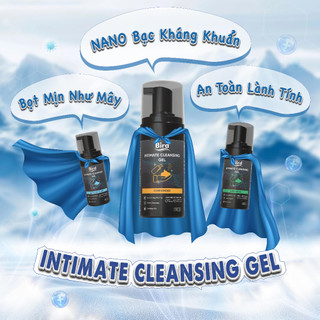 Bọt vệ sinh nam BIRD Intimate Cleansing dung dịch tạo bọt vệ sinh vùng kín nam giới hương thơm nam tính 100ml