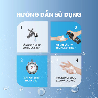 Bọt vệ sinh nam BIRD Intimate Cleansing dung dịch tạo bọt vệ sinh vùng kín nam giới hương thơm nam tính 100ml