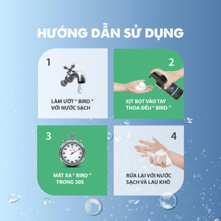Bọt vệ sinh nam BIRD Intimate Cleansing dung dịch tạo bọt hương thơm nam tính, nhiều mùi hương 100ml