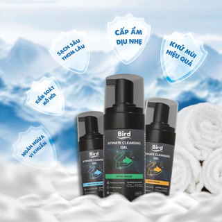 Bọt vệ sinh nam giới BIRD Intimate Cleansing dung dịch tạo bọt hương thơm nam tính 100ml