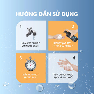 Bọt vệ sinh nam giới BIRD Intimate Cleansing dung dịch tạo bọt hương thơm nam tính 100ml