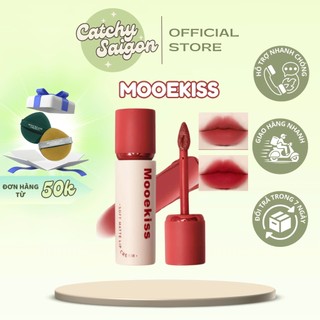 [MOOEKISS] Son Kem Bùn Mooekiss Nắp Đỏ, Nhung Mờ Mịn Môi, Không Lộ Vân Môi, Soft Matte Lip Creram 3g