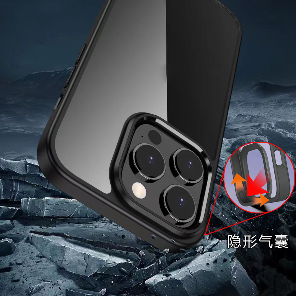 Ảnh Ốp Chính Hãng BIG - Likgus Lưng Trong Suốt Viền Màu Chống Sốc, Viền Camera Kim Loại Dành Cho IP 16 15 14 13 12 2