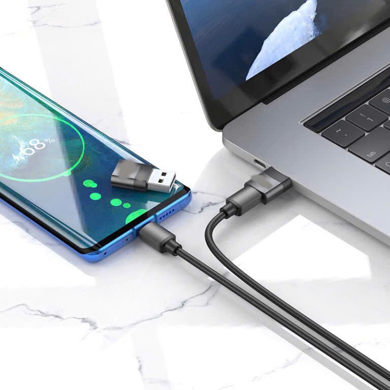 Đầu Chuyển Đổi Từ Cổng Type-c qua Cổng USB - Chính Hãng HD Design