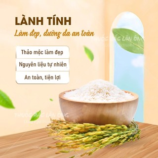 Bột cám gạo nguyên chất 500g (Cám gạo organic dưỡng trắng da) - Thuốc Bắc Lãn Ông