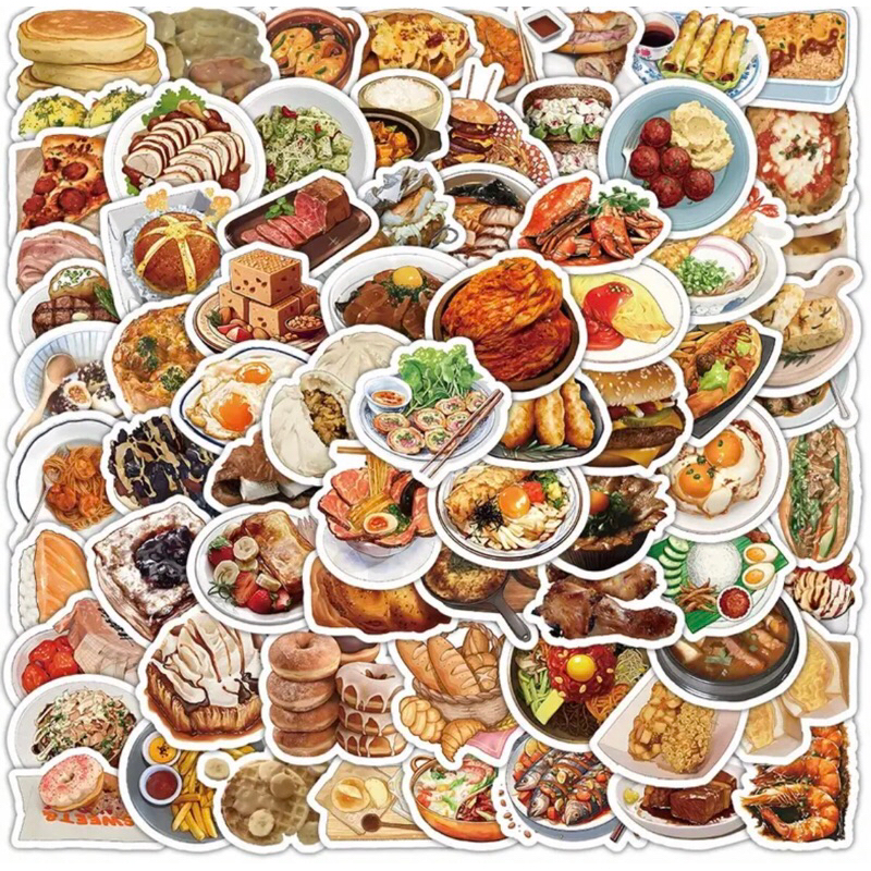 60 sticker các món ăn nhanh ngon ăn vừa miệng
