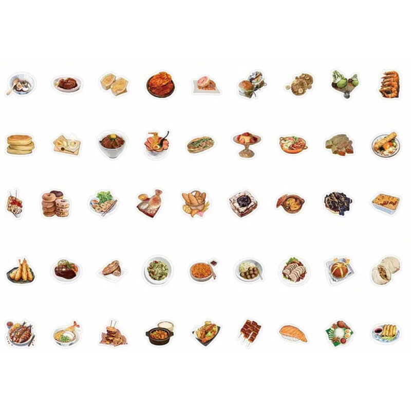 60 sticker các món ăn nhanh ngon ăn vừa miệng