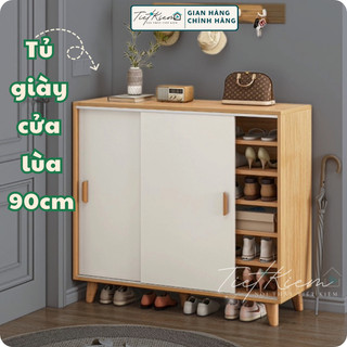 Tủ giầy cửa lùa gỗ ngang 90cm Nội Thất Tiết Kiệm 29815