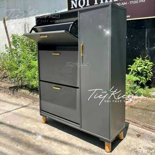 Tủ giày gỗ đẹp cánh lật N90cm Nội Thất Tiết Kiệm TG898909
