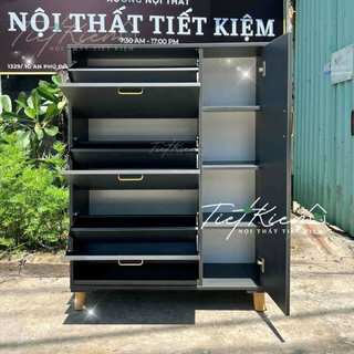 Tủ giày gỗ đẹp cánh lật N90cm Nội Thất Tiết Kiệm TG898909