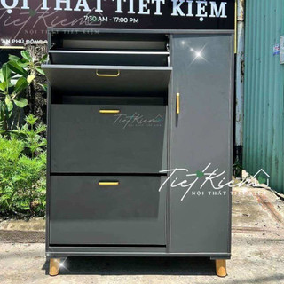 Tủ giày gỗ đẹp cánh lật N90cm Nội Thất Tiết Kiệm TG898909