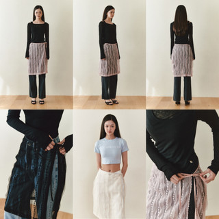 Váy NOIRNINE Strap Layered Skirt