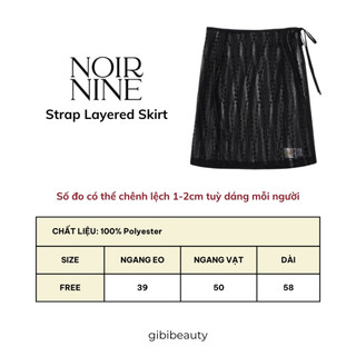 Váy NOIRNINE Strap Layered Skirt