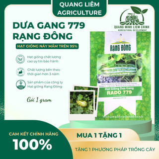 Hạt Giống Dưa Gang RADO 779 (Gói 1gram~50 Hạt) Rạng Đông, Trái Dài, Thơm, Ngon, Sinh Trưởng Mạnh