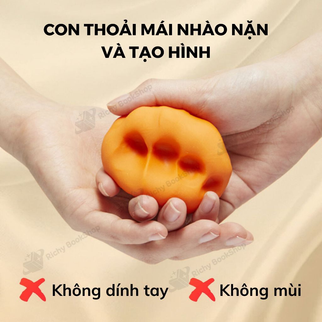 Đất Nặn Hữu Cơ Không Dính Tay, Dùng Nhiều Lần - Mideer Rice Colour Clay mẫu mới