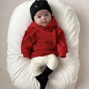 Áo NI KE Đỏ hàng qccc nỉ bông mũ 2 lớp, dày dặn cho bé trai bé gái 5-14kg