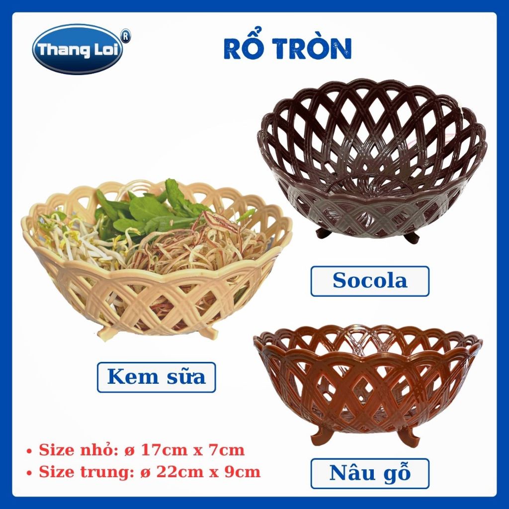 Rổ Nhựa Đan Lưới Size Nhỏ Thắng Lợi – Rổ Đựng Rau Củ Quả, Thoát Nước ...
