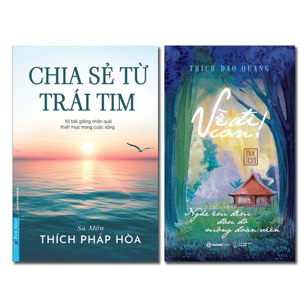 Combo Sách - Về Đi Con + Chia Sẻ Từ Trái Tim