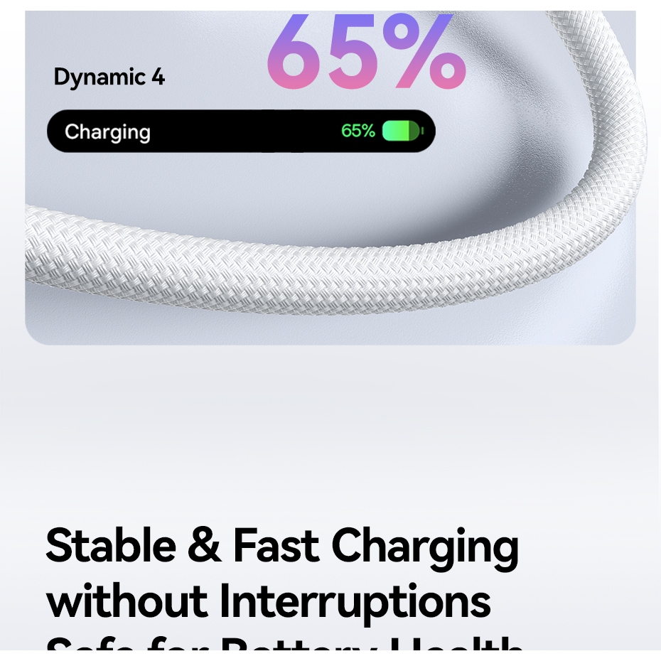 Cáp sạc nhanh Baseus 100W PD USB-C sang USB-C, Sạc nhanh cho Phon.e 15, M.ac, Sa.m.sung và các thiết bị tương tự