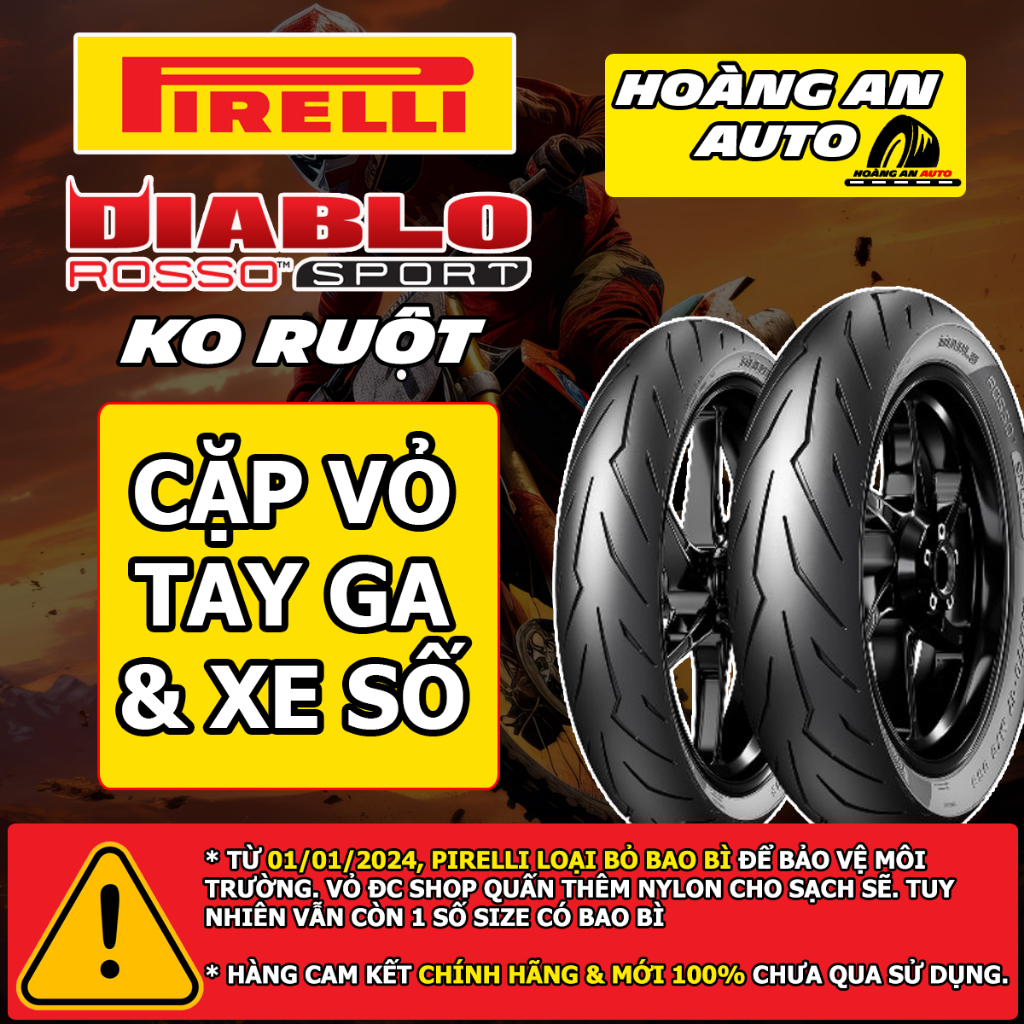 (ROSSO SPORT - GIÁ 1 CẶP) Các cặp vỏ lốp xe Pirelli Rosso Sport cho TAY ...