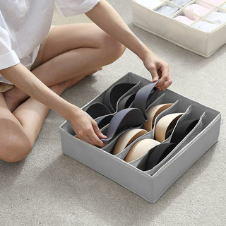 Giỏ đựng đồ lót chia ngăn, khay xếp quần áo lót gọn gàng chất liệu Vải bền đẹp chia ngăn tiện lợi