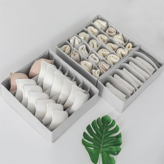 Giỏ đựng đồ lót chia ngăn, khay xếp quần áo lót gọn gàng chất liệu Vải bền đẹp chia ngăn tiện lợi