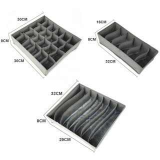 Giỏ đựng đồ lót chia ngăn, khay xếp quần áo lót gọn gàng chất liệu Vải bền đẹp chia ngăn tiện lợi