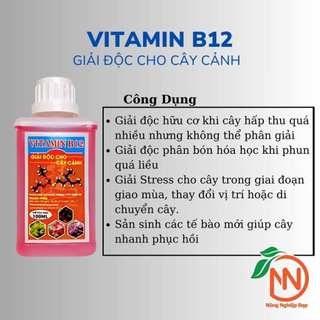 Phân Bón B12 Cho Cây Trồng Chai 100ml - Giải Stress Cho Cây Trồng