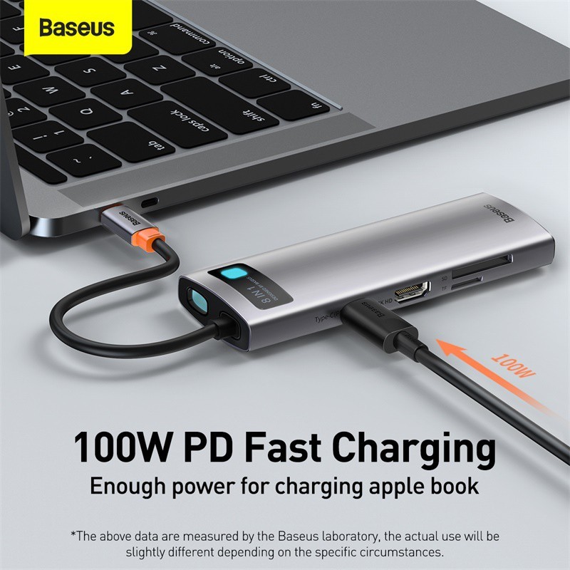 Bộ chia Baseus USB-C HUB - Cổng chuyển Type-C sang HDMI, USB 3.0 và nhiều tính năng khác, dock đa năng cho laptop