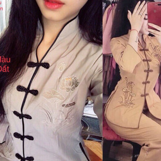 Đồ Lam Đi Chùa # Cổ Tàu Viền # Đồ Bộ Nữ # Quần Áo