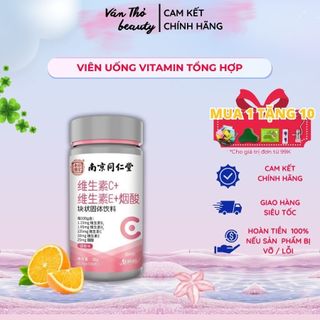 Viên Uống Vitamin Niacin Tổng Hợp C, E, Multivitamin Trắng Da, Mờ Nám và Chống Lão Hóa Nội Địa Trung, Vân Thỏ Beauty