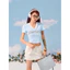 Áo croptop đỏ cổ tim zerocilcle TUANLECLOTHING phong cách thể thao đường phố Sport