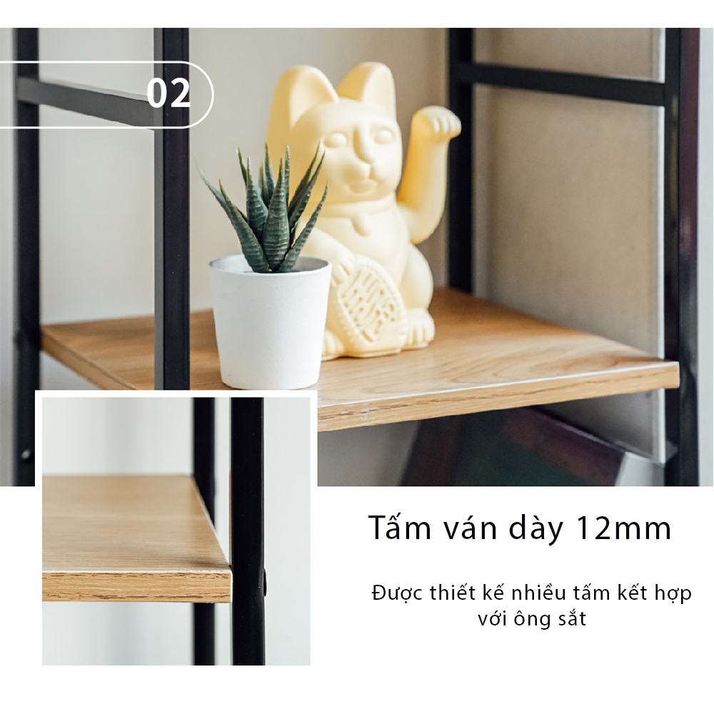 Kệ để đồ đa năng RICHOME I-R-SH603/I-R-SH604 – Kệ trưng bày, kệ sách. Khung kim loại. Bảo hành 6 tháng