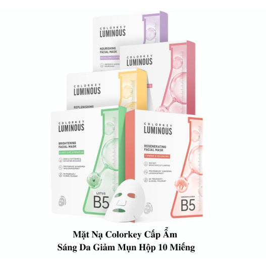 Mặt Nạ Dưỡng Da Colorkey Luminous Facial Mask Dành cho da dầu | Shopee ...