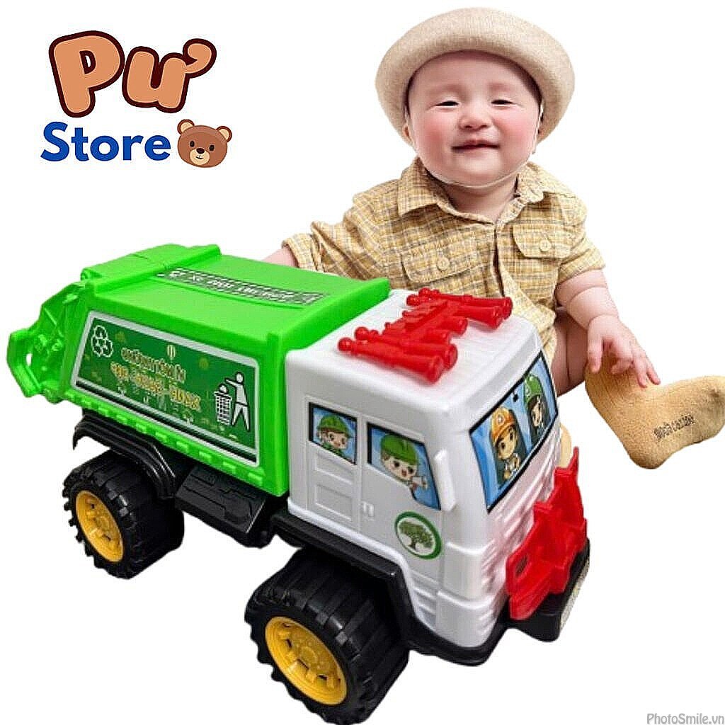 Đồ chơi xe chở rác xe chở chất thải chất lượng cao đóng mở thùng dành ...