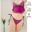 dưới 75kg - BK051 Hinh thật Bộ lót ren cột dây - Set ren xuyên thấu gợi cảm - KELLYWANG