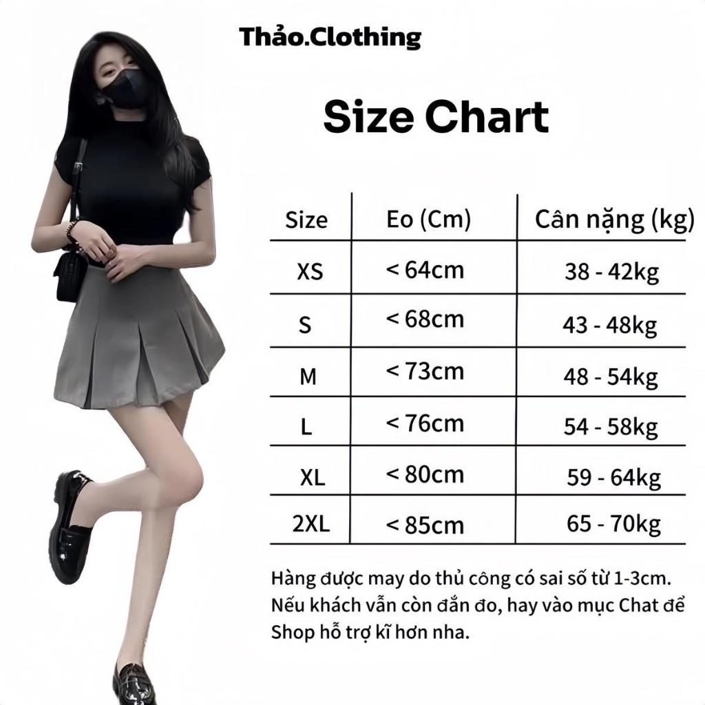 Chân Váy Nữ Xếp Ly To Chất Đẹp Có Quần Bảo Hộ  - Thảo.Clothing S024