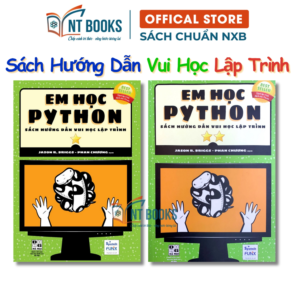 Combo 2 Cuốn Sách Em Học Python Tập 1 + Tập 2 - Hướng Dẫn Học Lập Trình ...