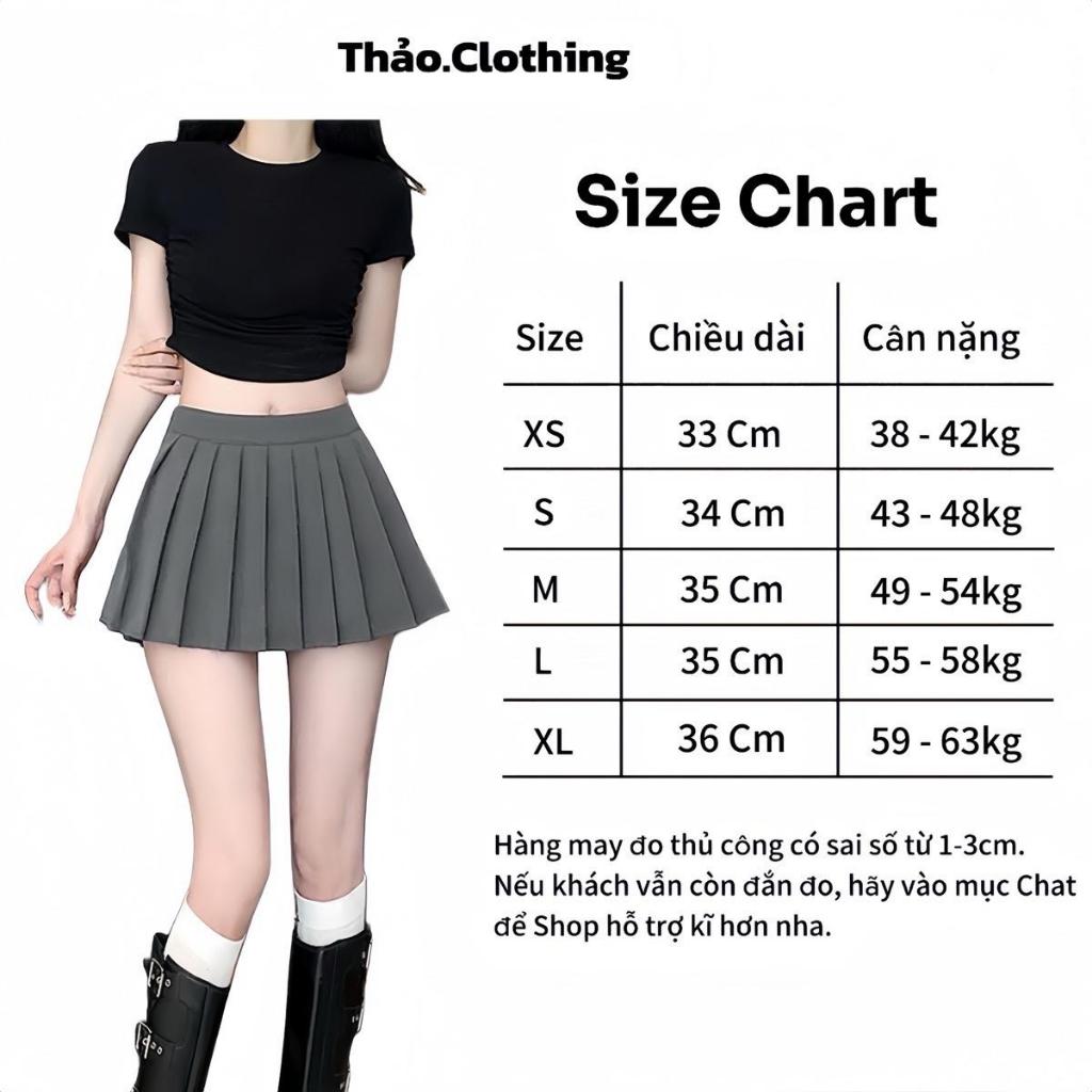 CHÂN VÁY XẾP LY NHỎ DÁNG NGẮN Chất Đẹp Có Quần Bảo Hộ Nữ S159