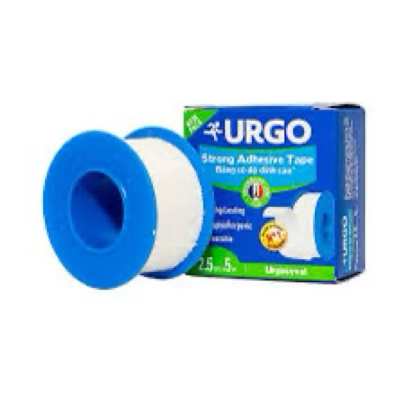 Băng keo lụa Urgo Syval 2.5cmx5m. Hộp 1 cuộn