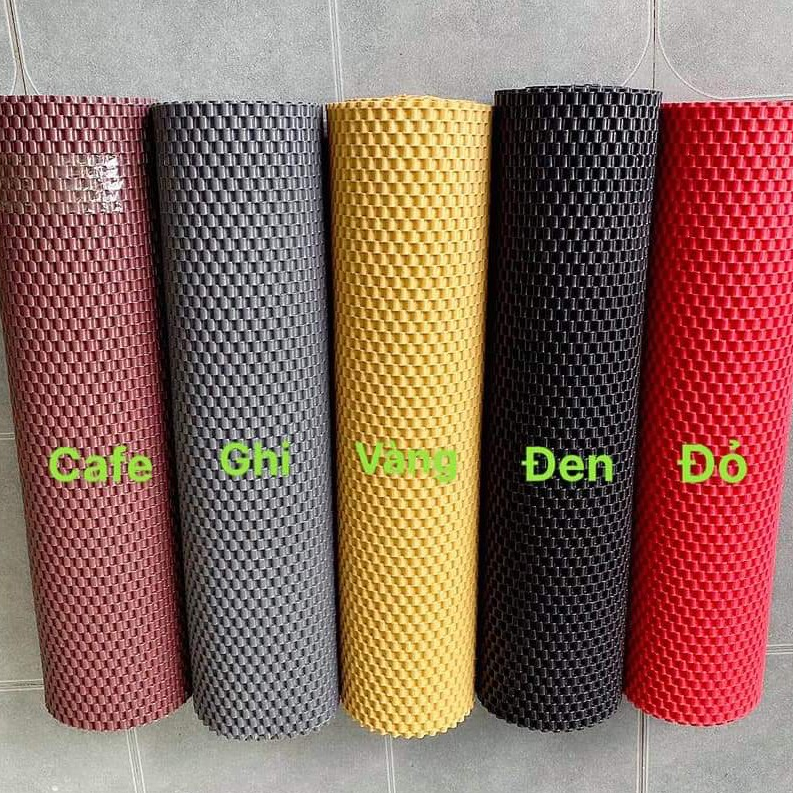 Thảm lót sàn vân 3D màu trơn kích thước 3m x 60cm và lót cốp 1.5m x 1.2m